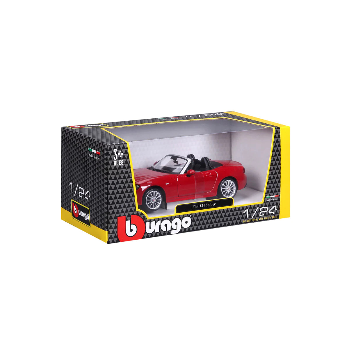 Bburago 1:24 Diecast Fiat 124 Spider Model