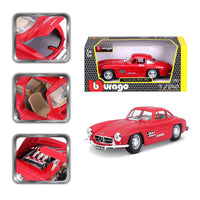 Bburago 1:24 Diecast Mercedes Benz 300SL - Red