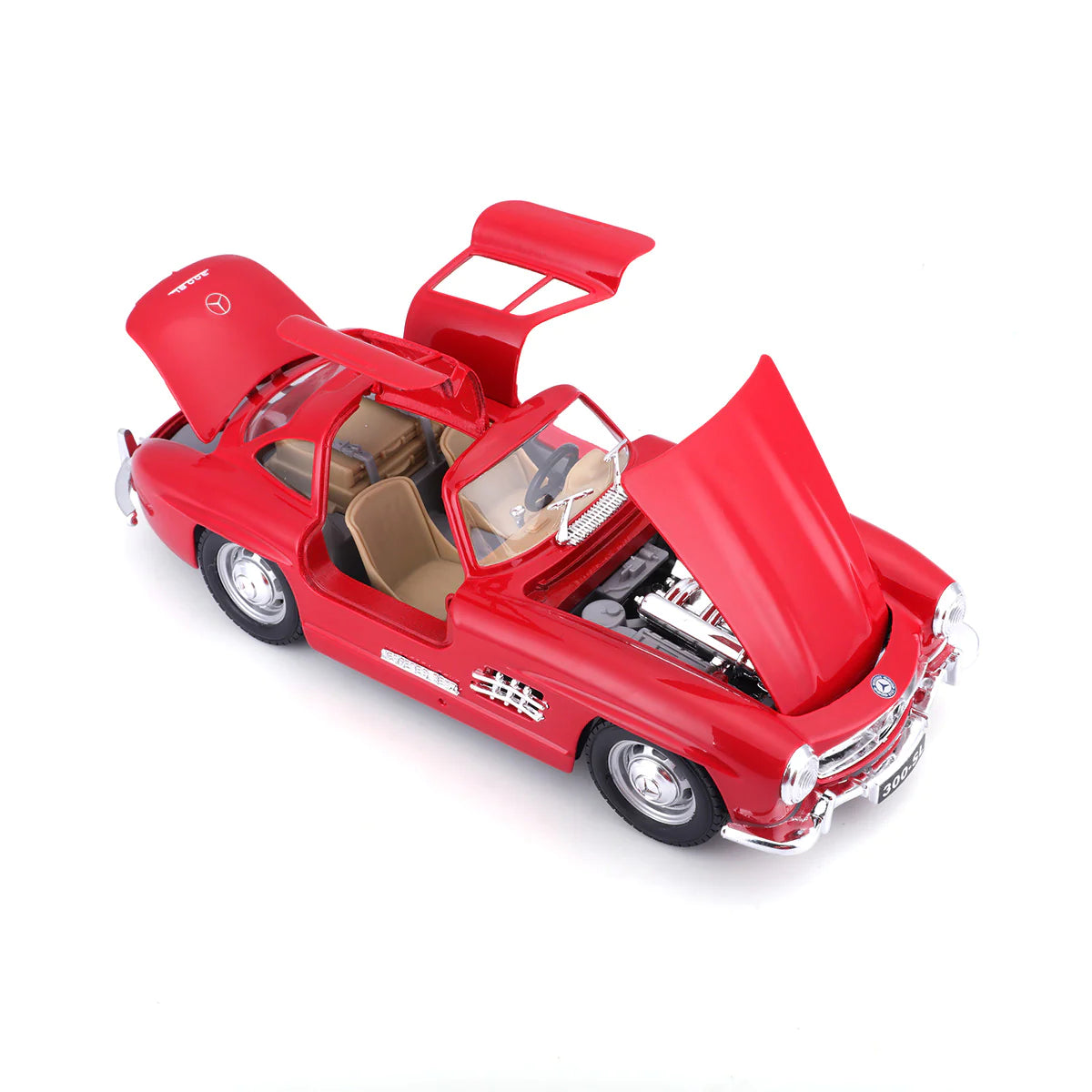 Bburago 1:24 Diecast Mercedes Benz 300SL - Red