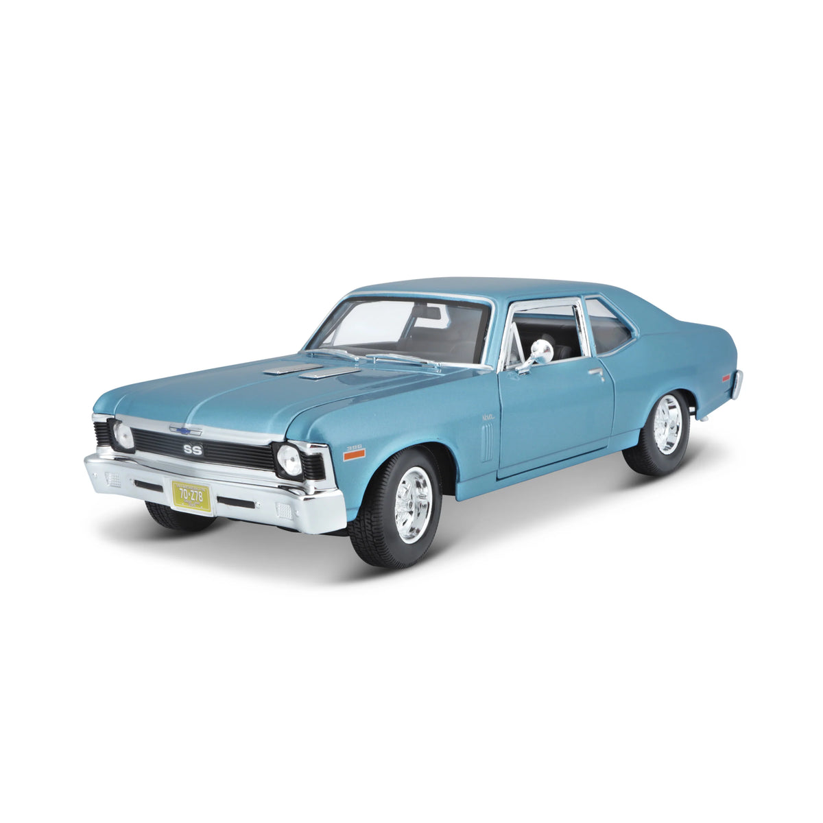 Maisto 1:18 Diecast 1970 Chevrolet Nova Ss Coupe - Blue
