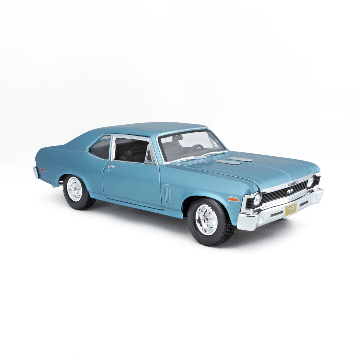 Maisto 1:18 Diecast 1970 Chevrolet Nova Ss Coupe - Blue