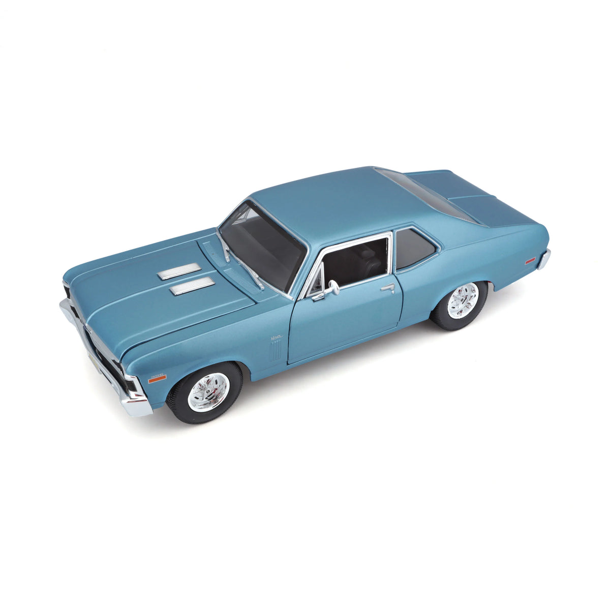 Maisto 1:18 Diecast 1970 Chevrolet Nova Ss Coupe - Blue