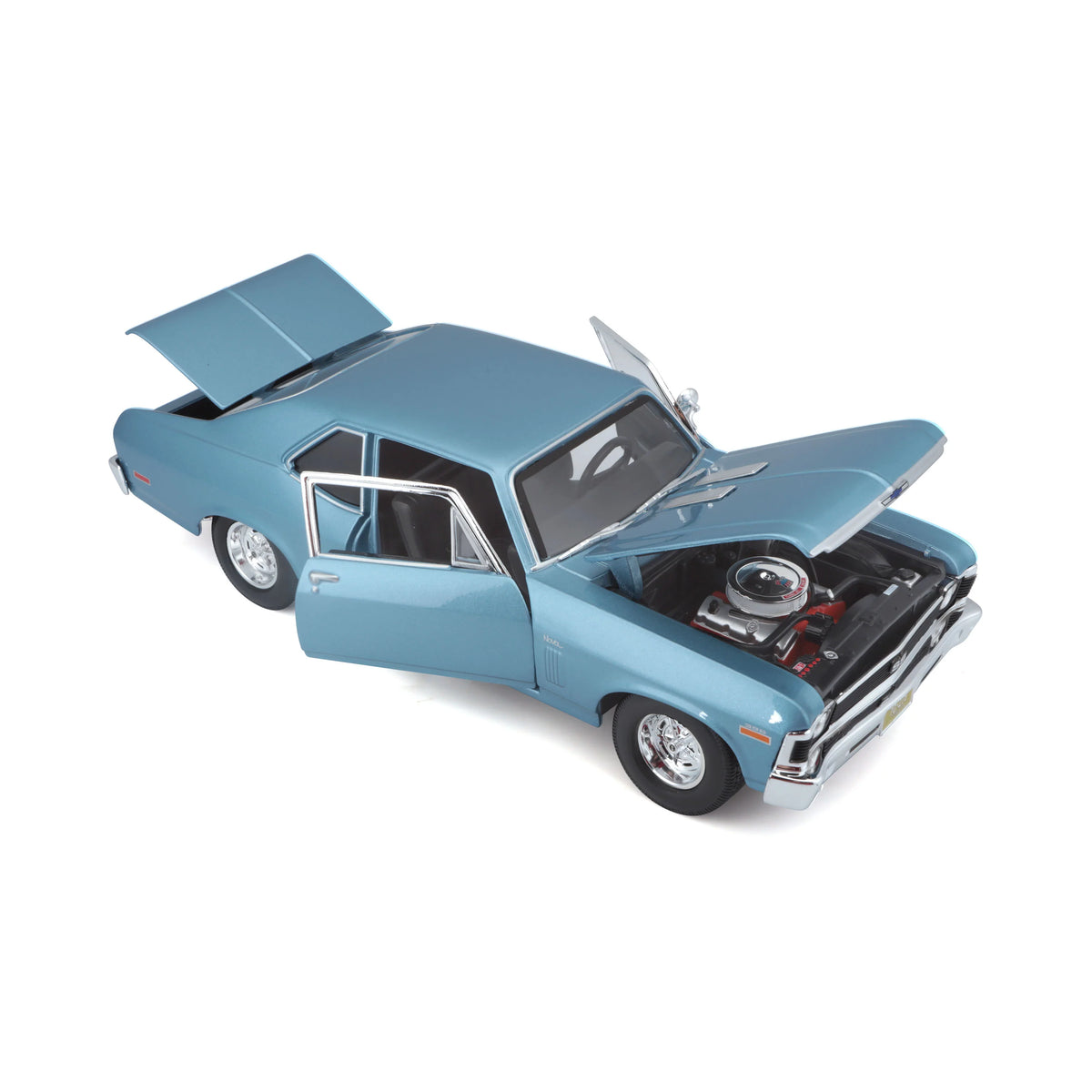 Maisto 1:18 Diecast 1970 Chevrolet Nova Ss Coupe - Blue