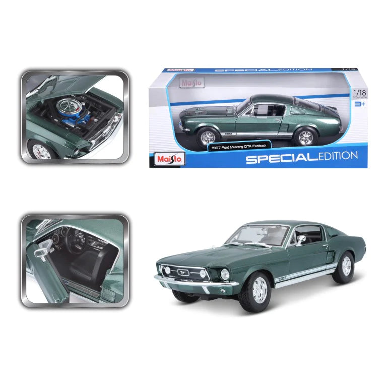 Maisto 1:18 Diecast 1967 Ford Mustang GTA