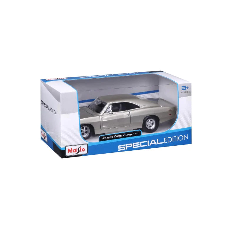 Maisto 1:25 Diecast 1969 Dodge Charger - Silver