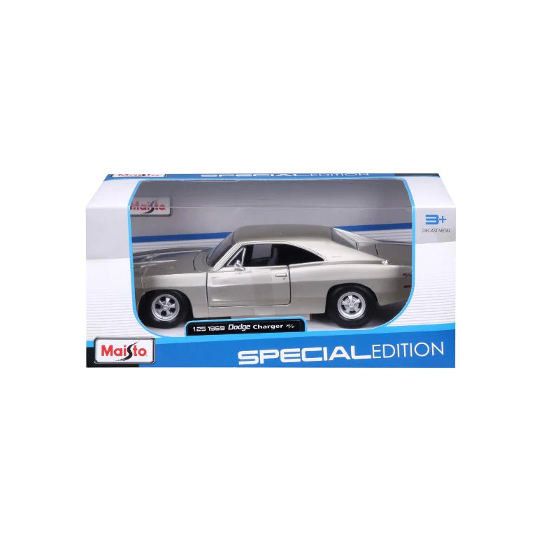 Maisto 1:25 Diecast 1969 Dodge Charger - Silver