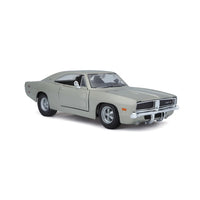 Maisto 1:25 Diecast 1969 Dodge Charger - Silver