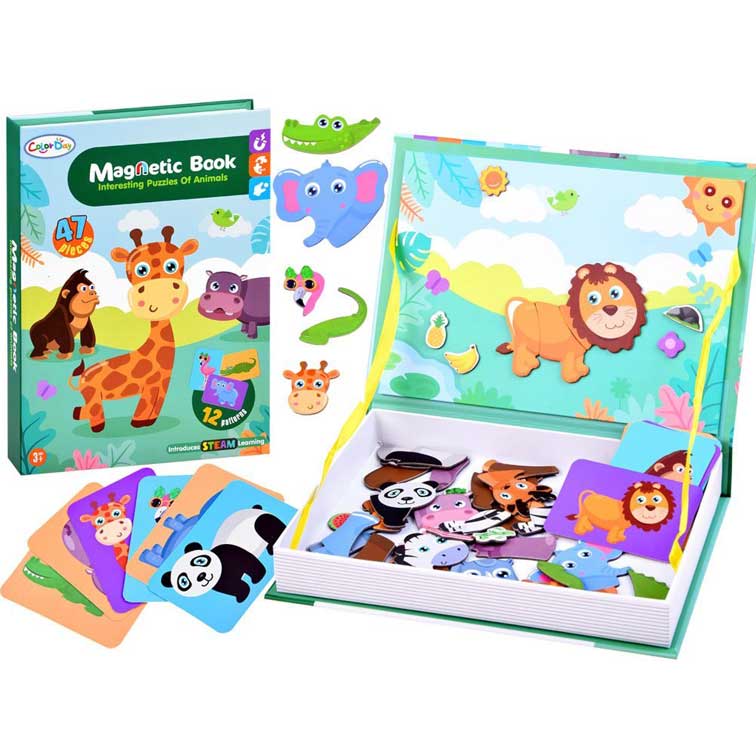 Magnetic Book Interesting Puzzle of Animals