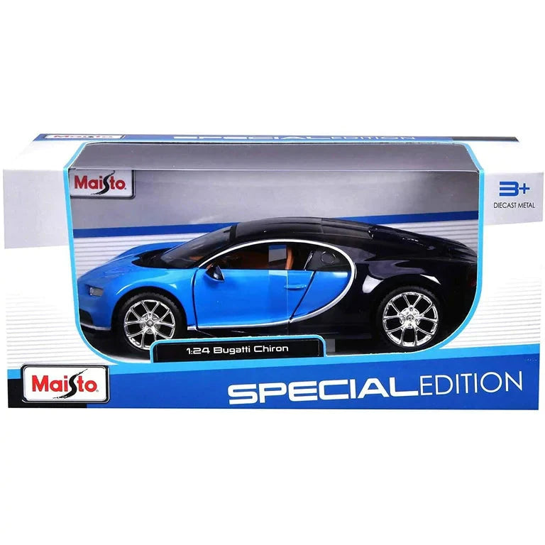 Maisto 1:24 Diecast Bugatti Chiron - Blue