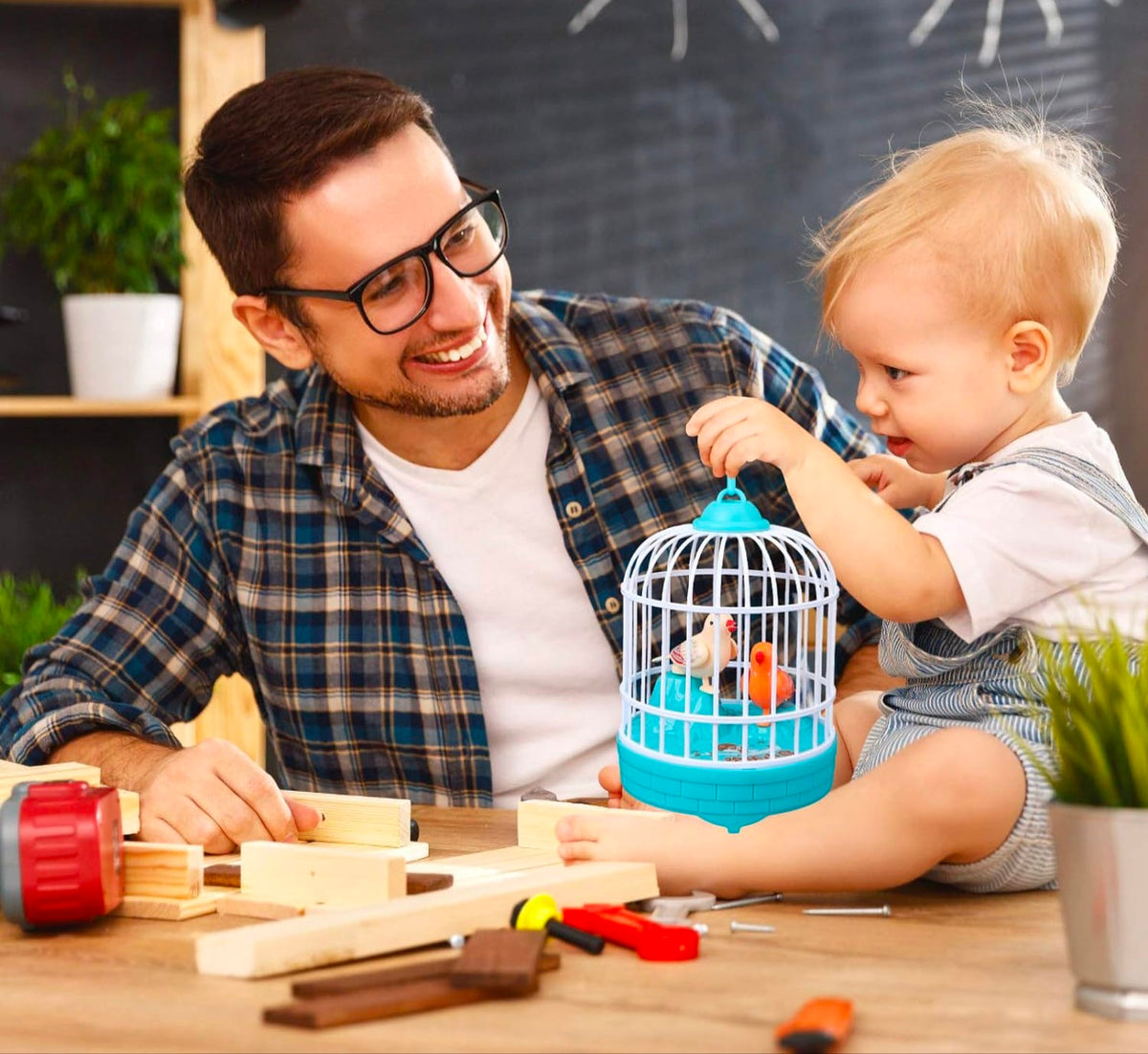 Electric Induction Mini Bird Cage With Light & Sound