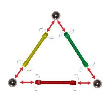 Magnetic Construction Toy - 63Pcs