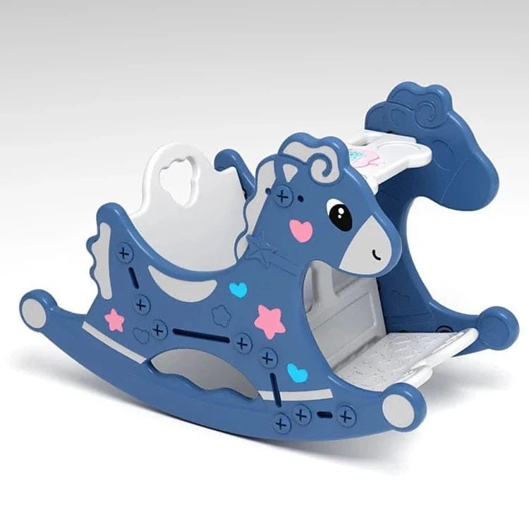 3in1 Multi-functional Baby Rocking Horse Chair - Blue