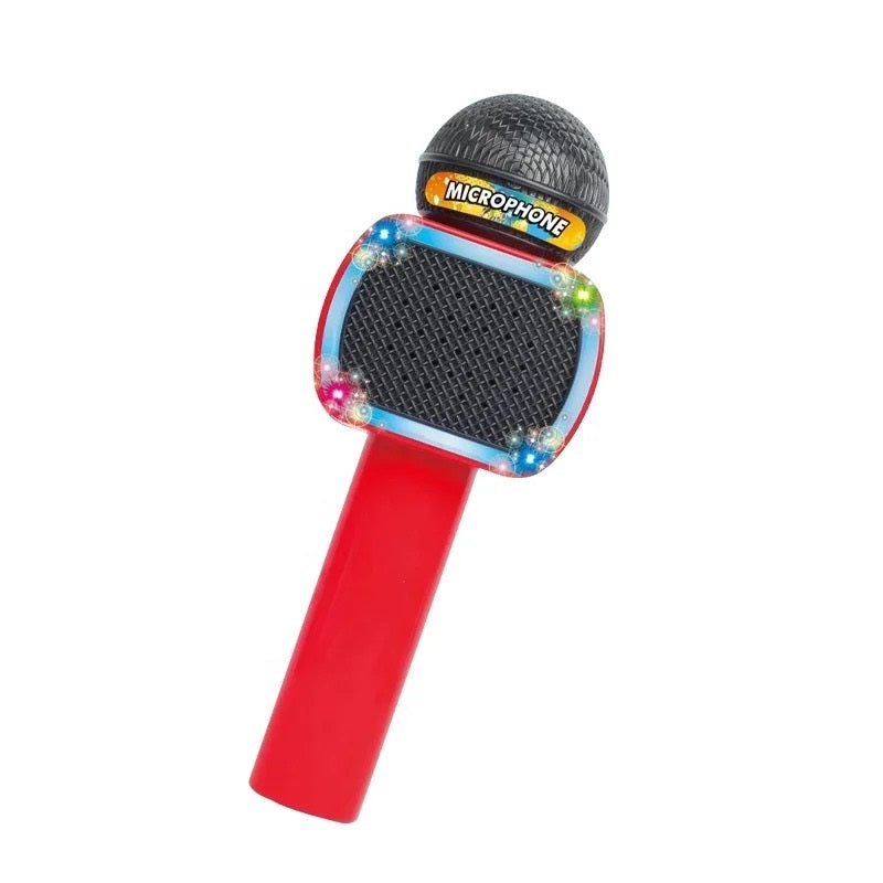 Kids Wireless Karaoke Microphone With Lights - Red