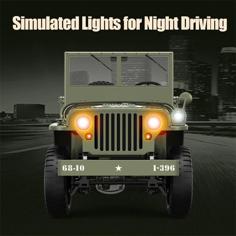 1:10 RC 2.4GHz Military 4x4 Jeep