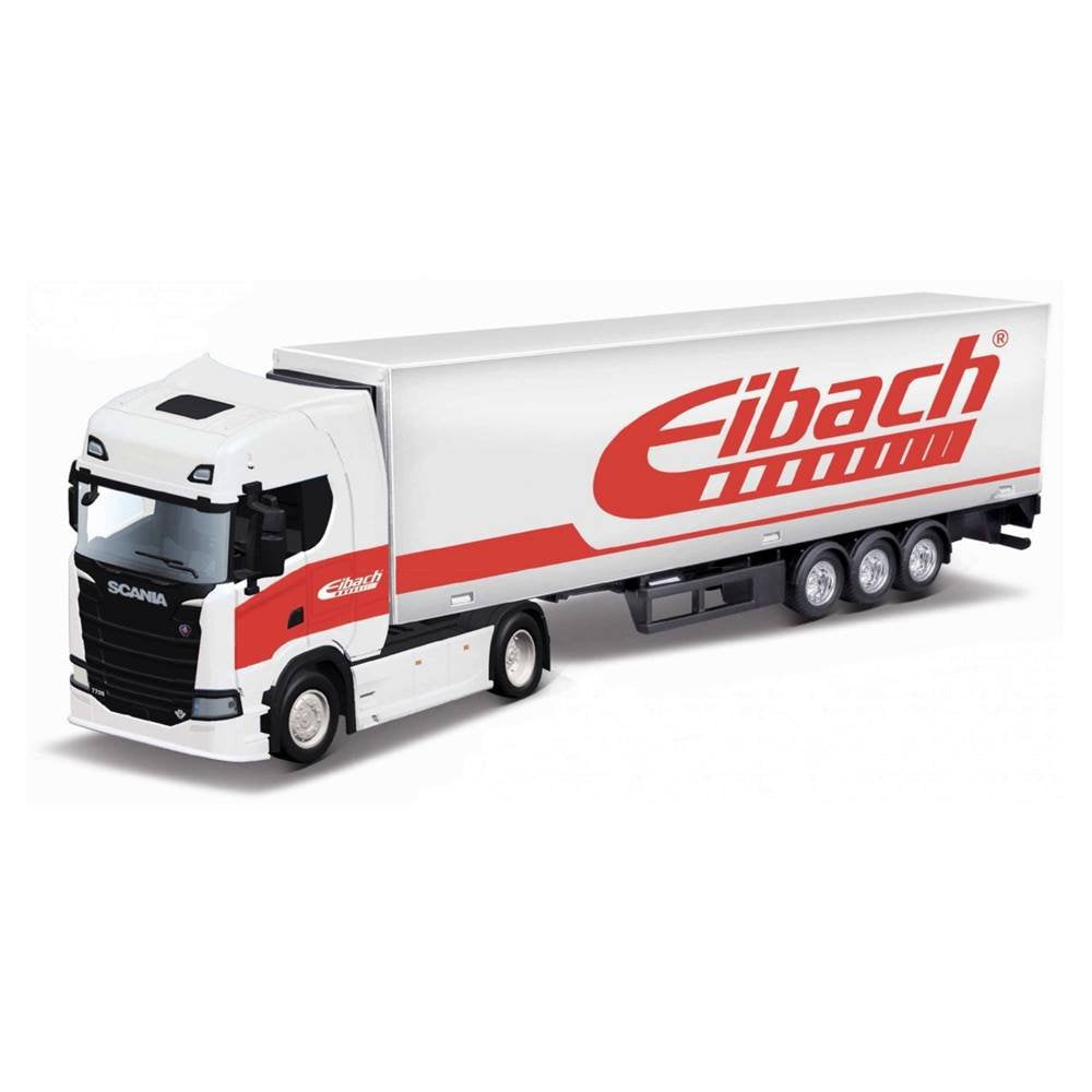 1:43 Bburago Street Fire Eibach Hauler with Trailer