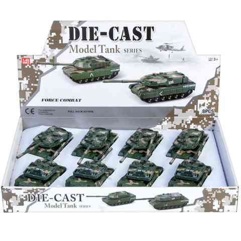 1:43 Diecast Force Combat Model Tank
