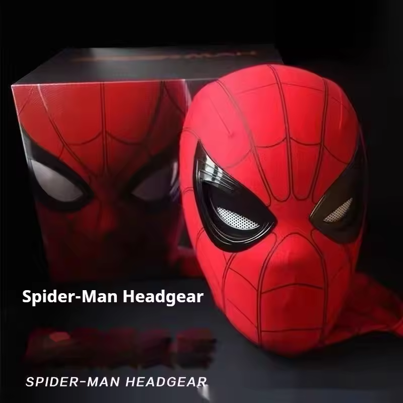 Ring Control Spiderman Blinking Eyes Cosplay Mask