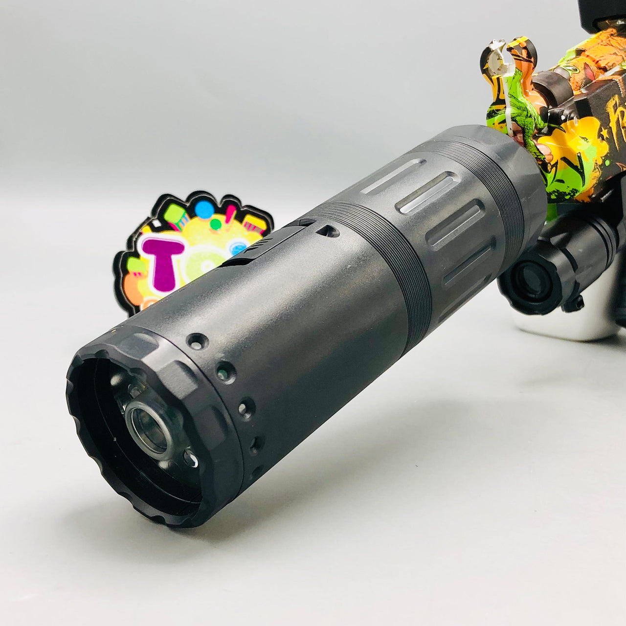 Rechargeable MP5 Water Bullet Shooting Gun With Smoke Silencer