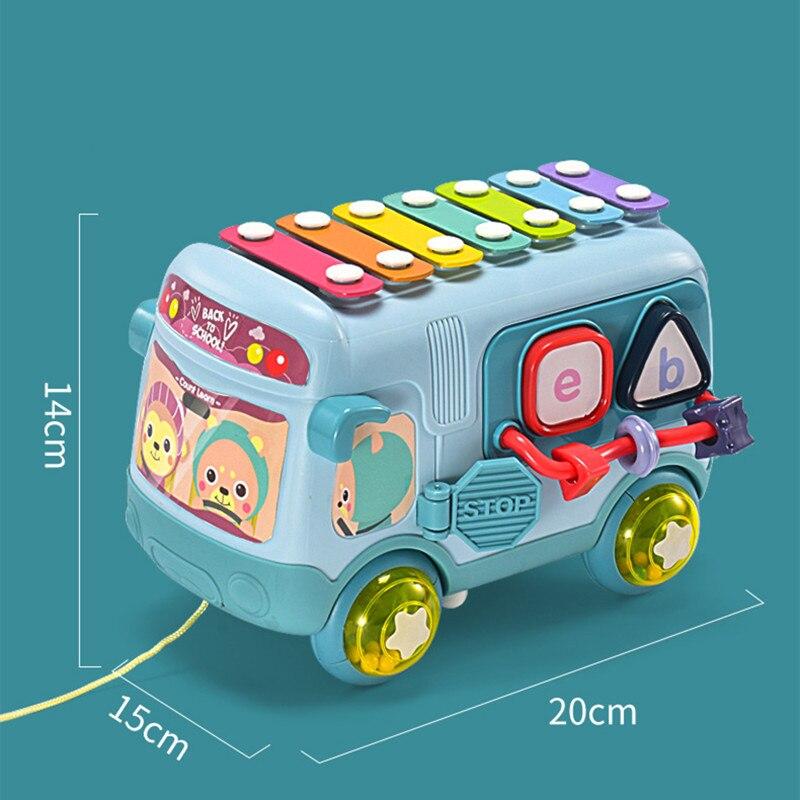 Sobebear Baby Musical Xylophone & Puzzle Bus