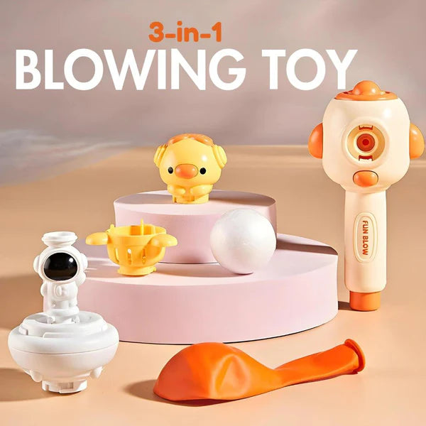 3in1 Kids Multi-functional Balloon Blowing Toy