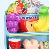 Kids Multi-functional Pretend Refrigerator With Light & Sound