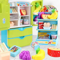 Kids Multi-functional Pretend Refrigerator With Light & Sound