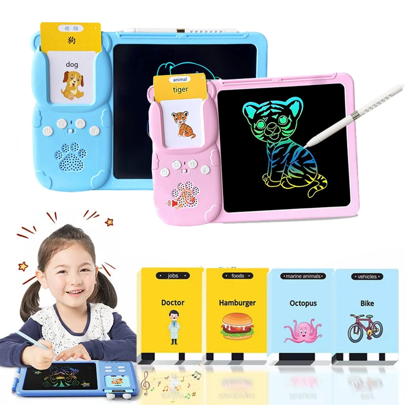 2in1 Flash Card Reader & LCD Writing Tablet