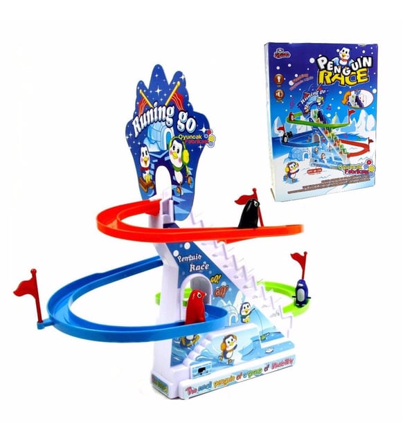 Penguin Racing Slide Track Set-Go with Sounds