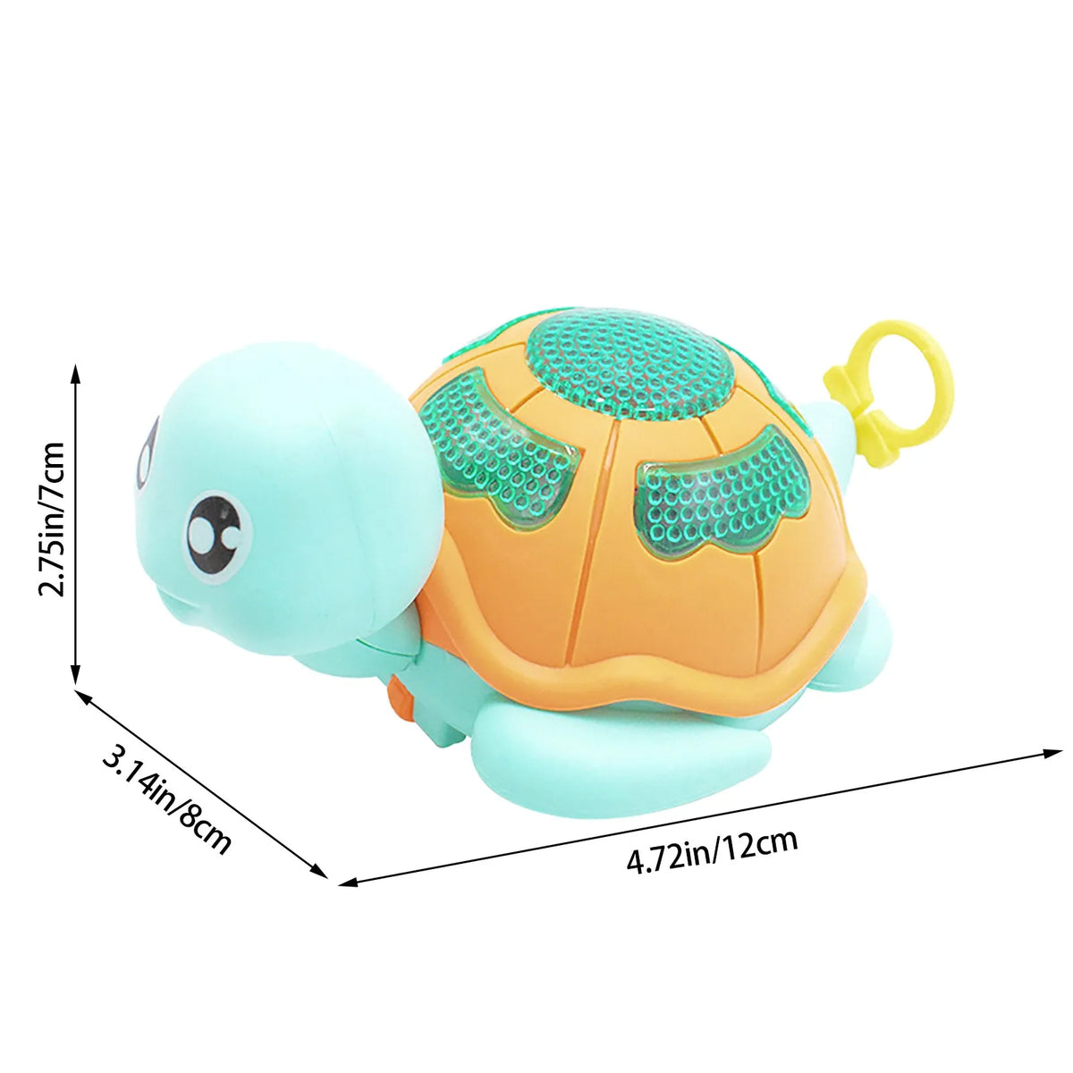1Pc Cute Turtle Pull Toy With Lights