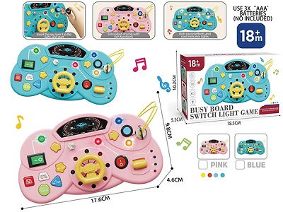 Toddlers Mini Steering Wheel With Colorful Lights