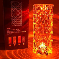 Crystal Table Lamp-USB Charging & Touchable
