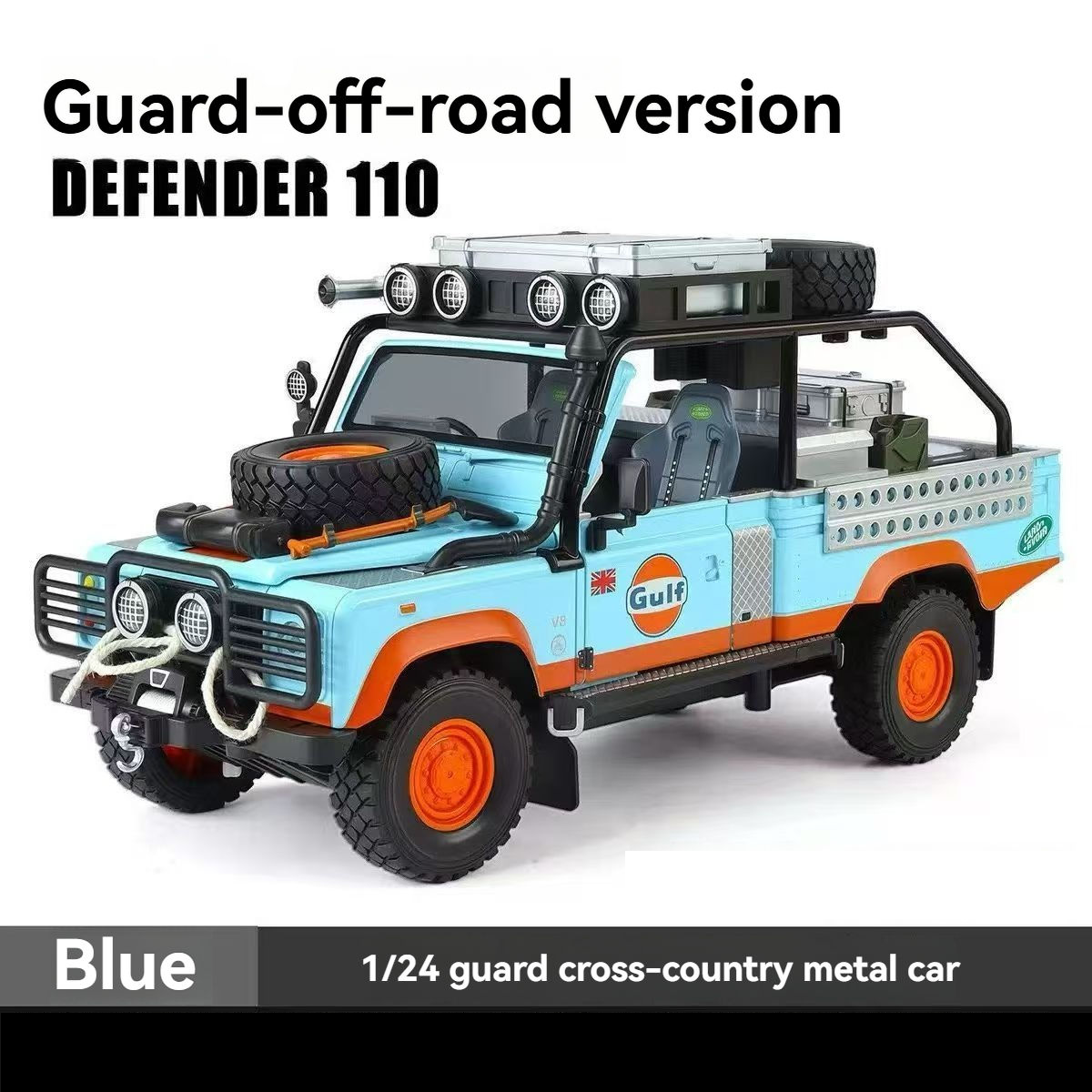 1:24 Diecast Land Rover Defender 110 Off-Road Model