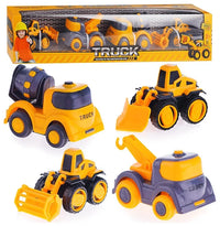 Construction Truck Vehicle-Pack Of 4