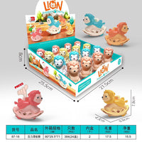 Cute Inertial Pressure Lion-Press & Go