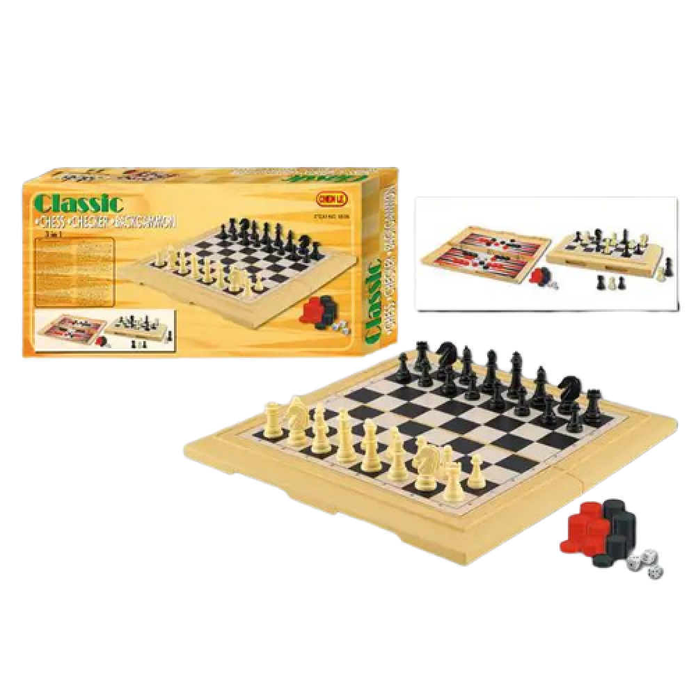 3in1 Premium Classic Chess Game Play Set