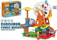 82Pcs DIY Manual Dinosaur Ferris Wheel Building Blocks