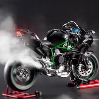 1:6 Diecast Kawasaki Ninja H2R Bootable Spray Bike