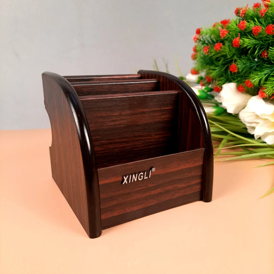 12.5cm Wooden Pen Holder Vase