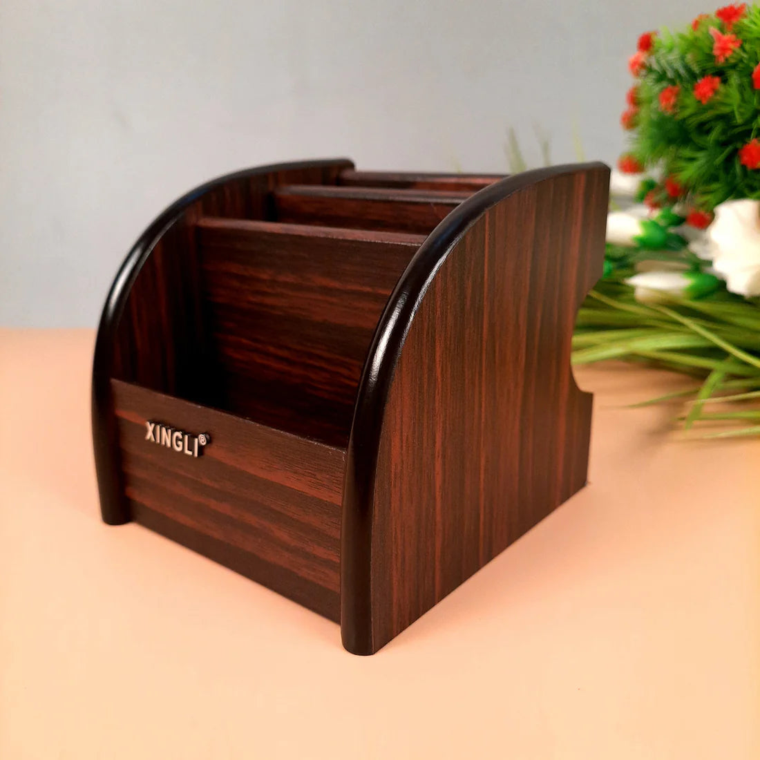 12.5cm Wooden Pen Holder Vase