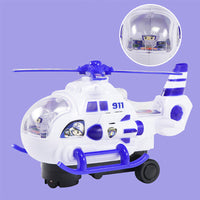 Electric Police Helicopter With Lights & Sound
