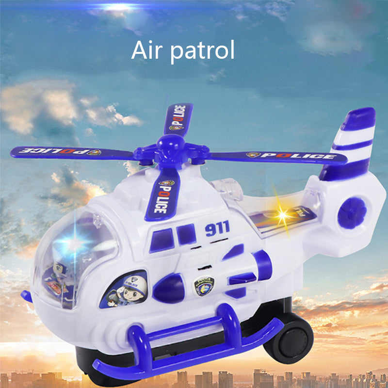 Electric Police Helicopter With Lights & Sound