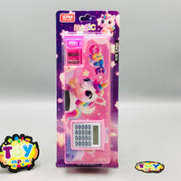 Unicorn Double-Sided Geometry Box With Calculator