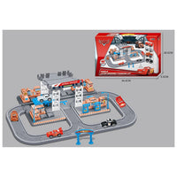 40Pcs DIY Manual Petrol Station Track Set