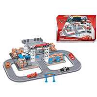 40Pcs DIY Manual Petrol Station Track Set