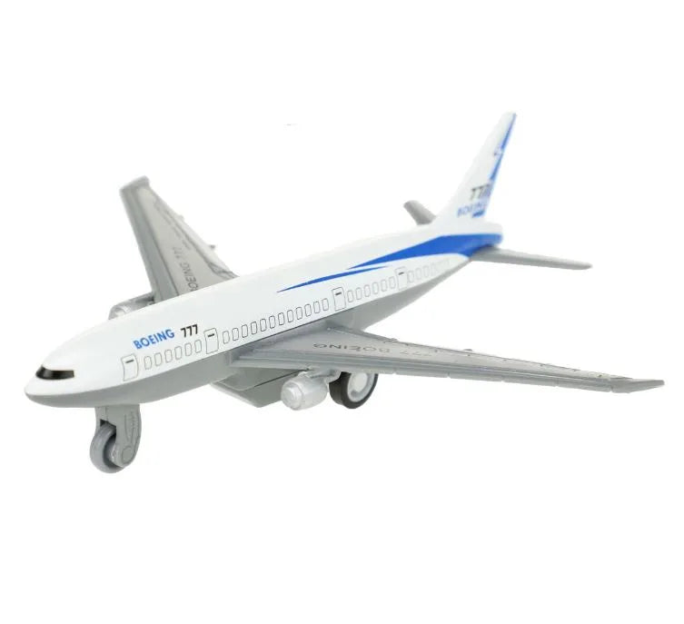 1Pc Diecast Pullback Boeing 777 Airplane