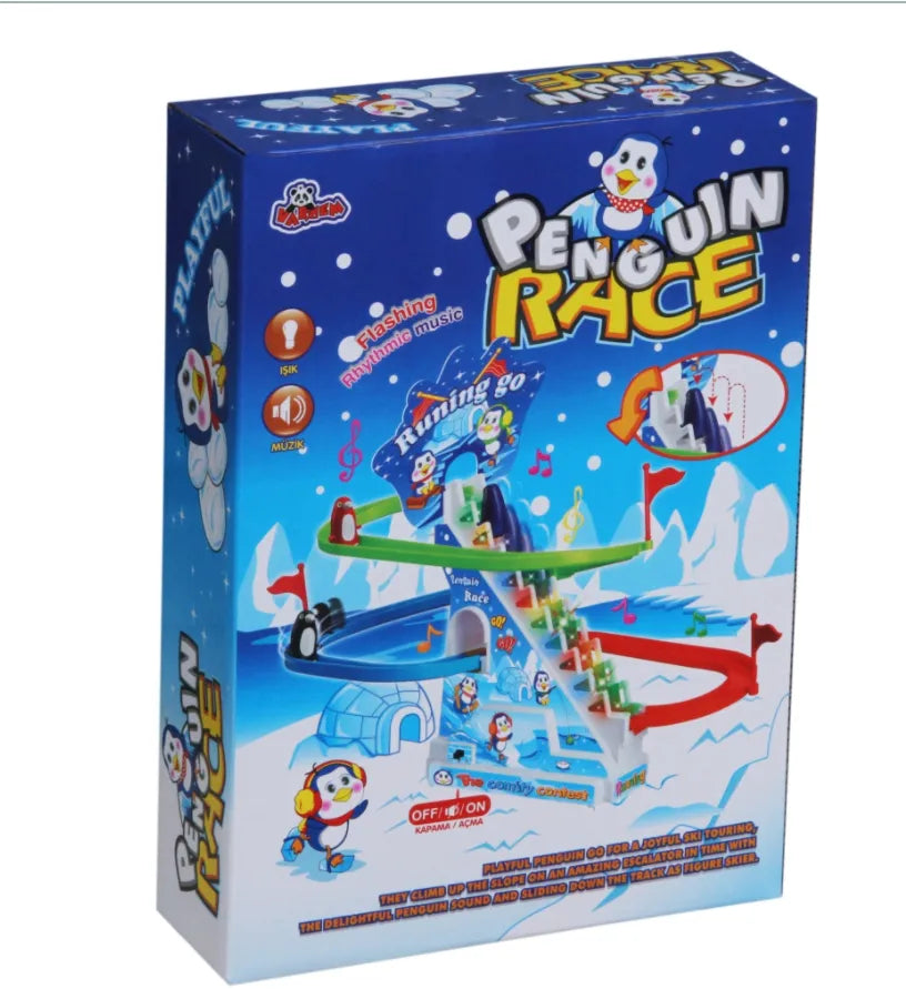 Penguin Racing Slide Track Set-Go with Sounds