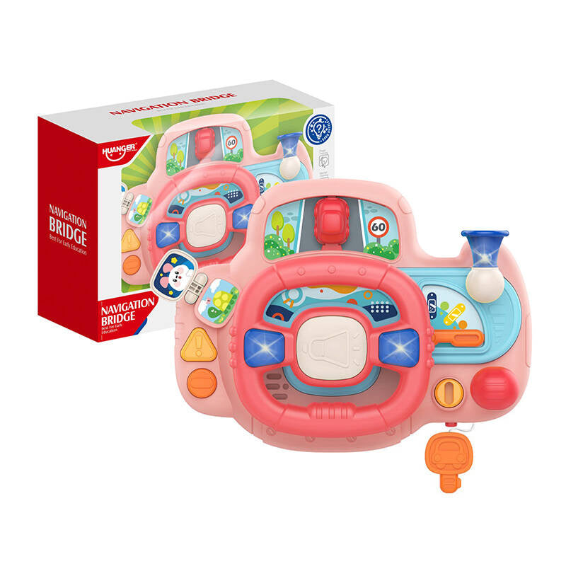 Huanger Multi-functional Kids Musical Steering Wheel