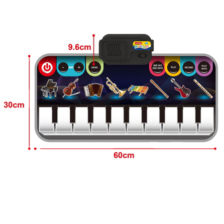 Intelligent Musical Instrument Piano Play-Mat (60x30cm)