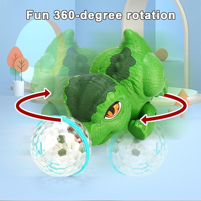 Light & Musical Stunt Dinosaur With Crystal Ball
