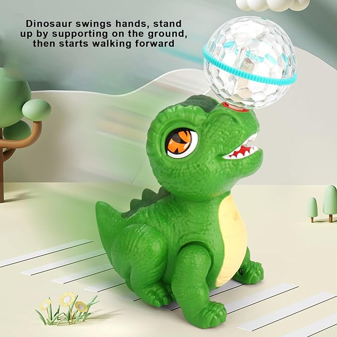 Light & Musical Stunt Dinosaur With Crystal Ball
